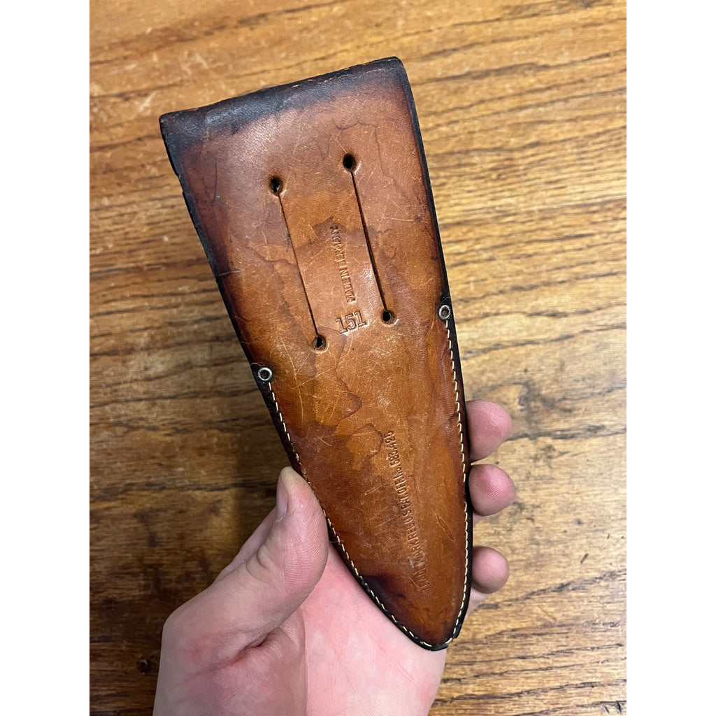 Vintage Fred Mac Overland Fisherman’s Friend Fishing Tool w/ Leather Belt Pouch