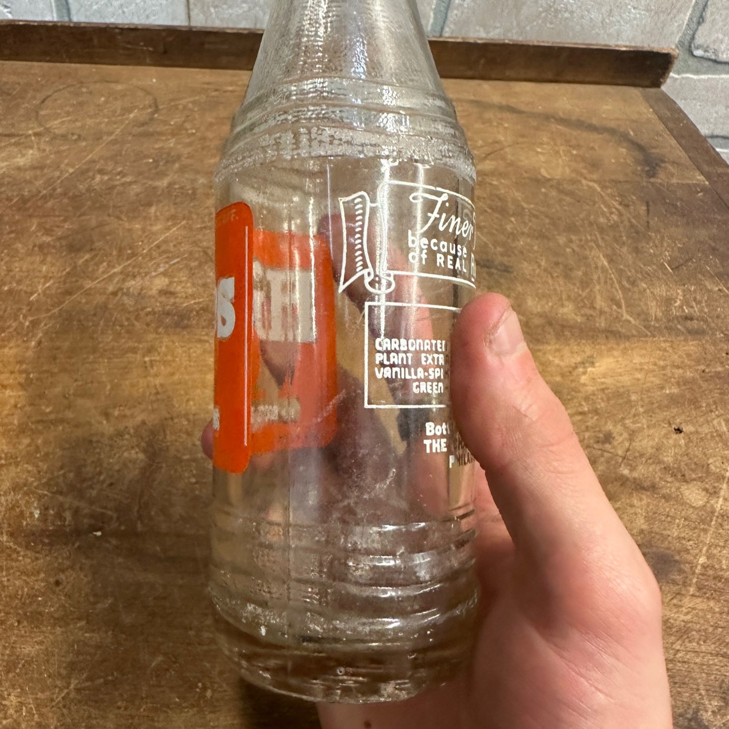 Scarce Vintage 1949 Hires Root Beer ACL Soda Bottle ,Philadelphia, PA 8 oz.