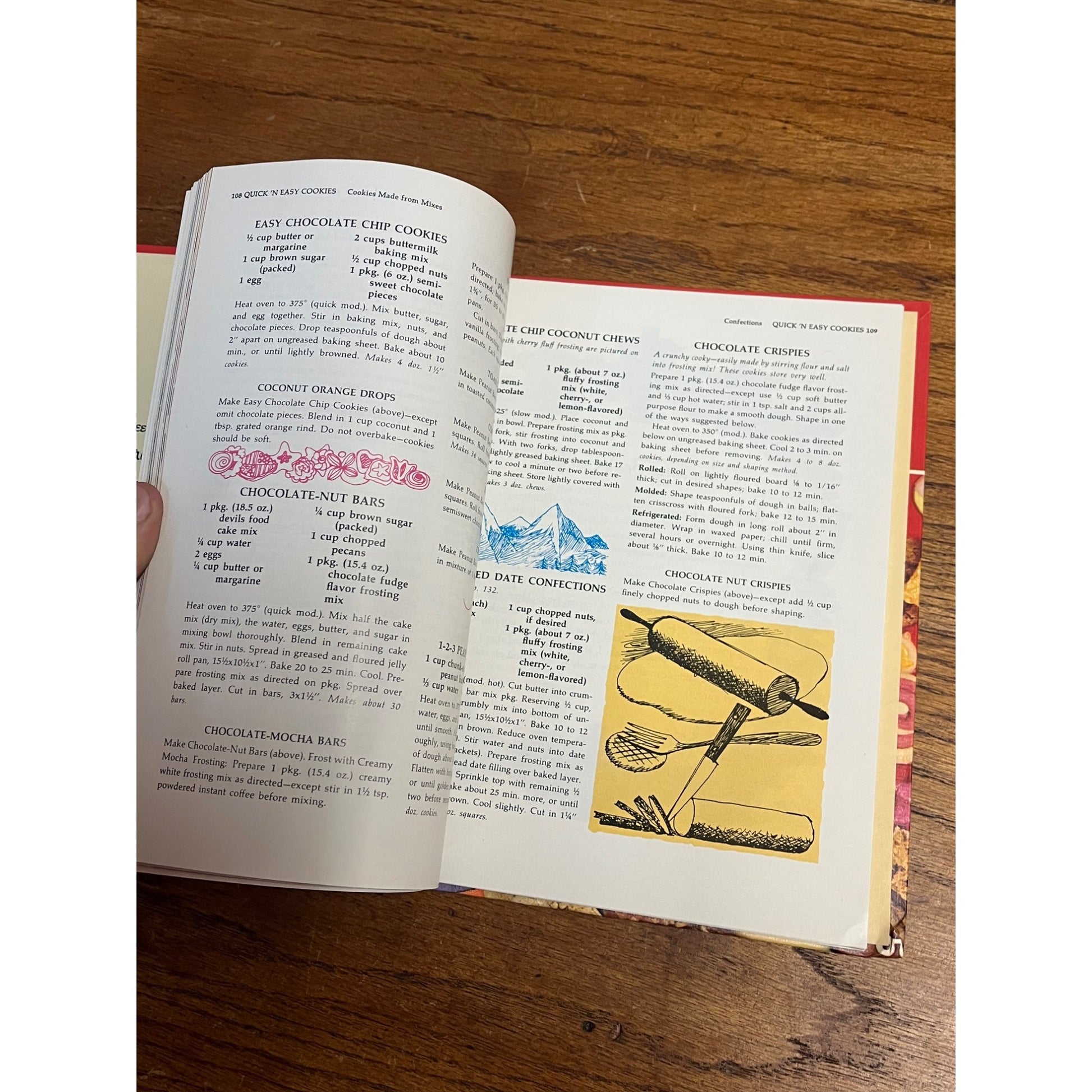 Betty Crocker's Cooky Book Illustrated 1973 Edition Recipes Spiral Binding