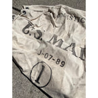 Vintage Domestic US Mail Canvas Bag Postal Sack 1989 w/ Metal Lock