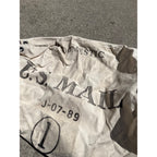 Vintage Domestic US Mail Canvas Bag Postal Sack 1989 w/ Metal Lock