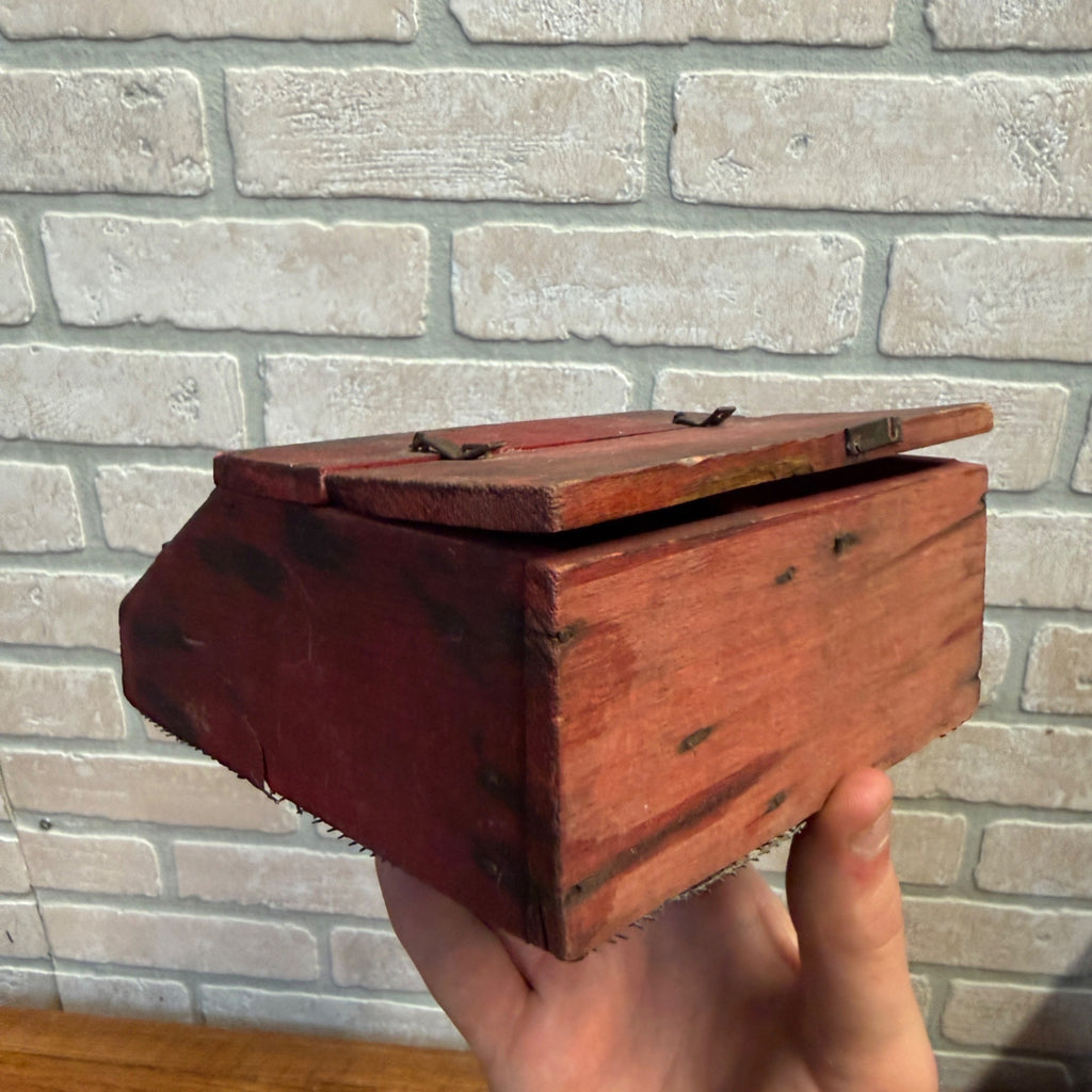 RARE RARE Primitive Antique 19th c. Abingdon Family Mouse Trap Wood Illinois