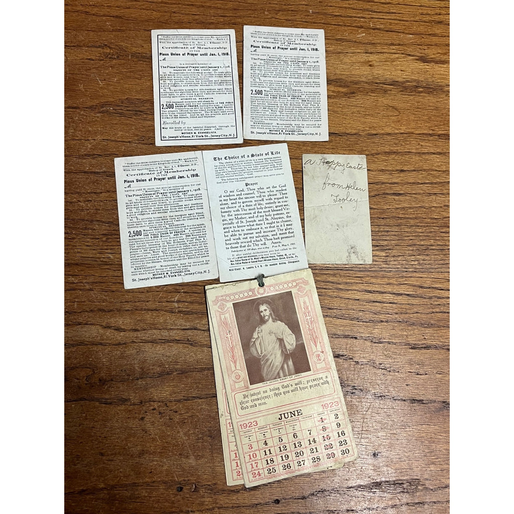 Vintage Black Beaded Rosaries Catholic Religious Relics Lot Rosary Prayer Books