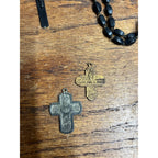 Vintage Black Beaded Rosaries Catholic Religious Relics Lot Rosary Prayer Books