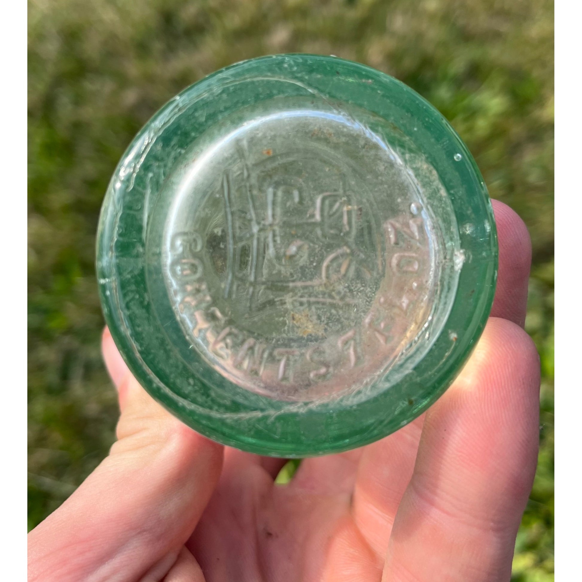 Vintage 1920s Lincoln Bottling Co. 7oz Embossed Soda Bottle Illinois