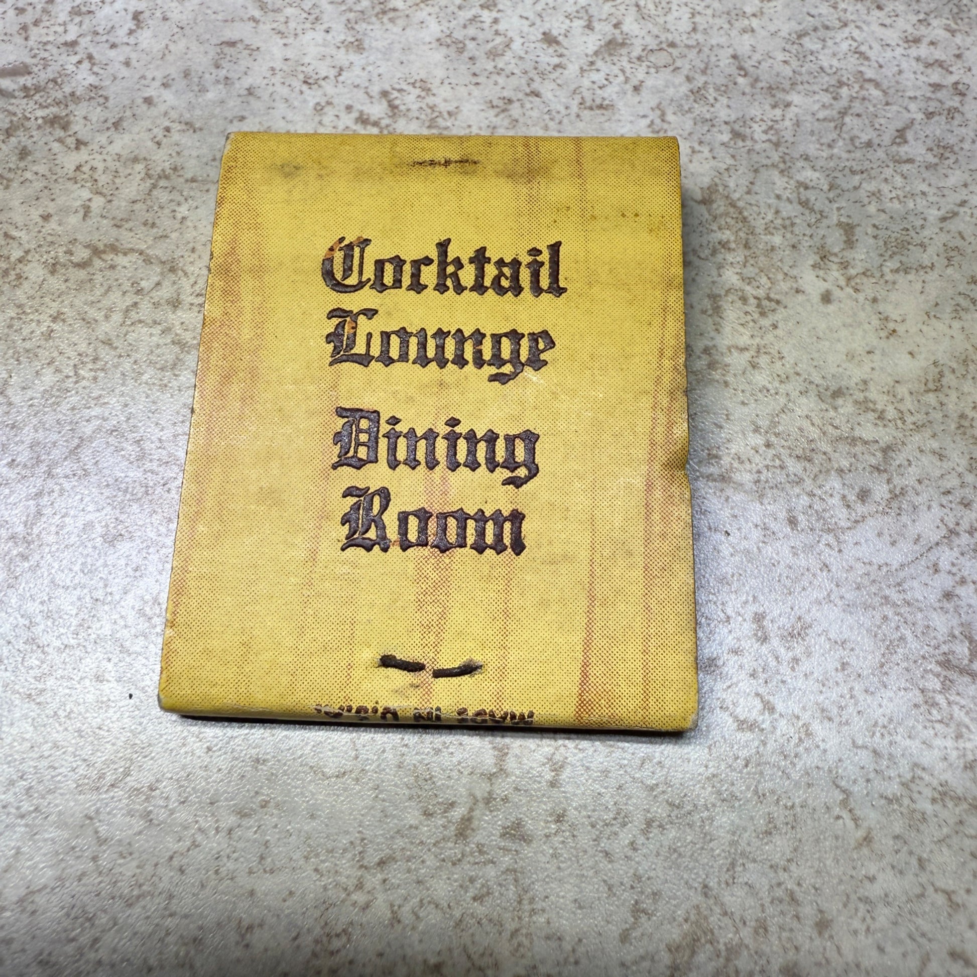 Hotel Republican Kewaskum Wis. Restaurant Supper Club Advertising Matchbook