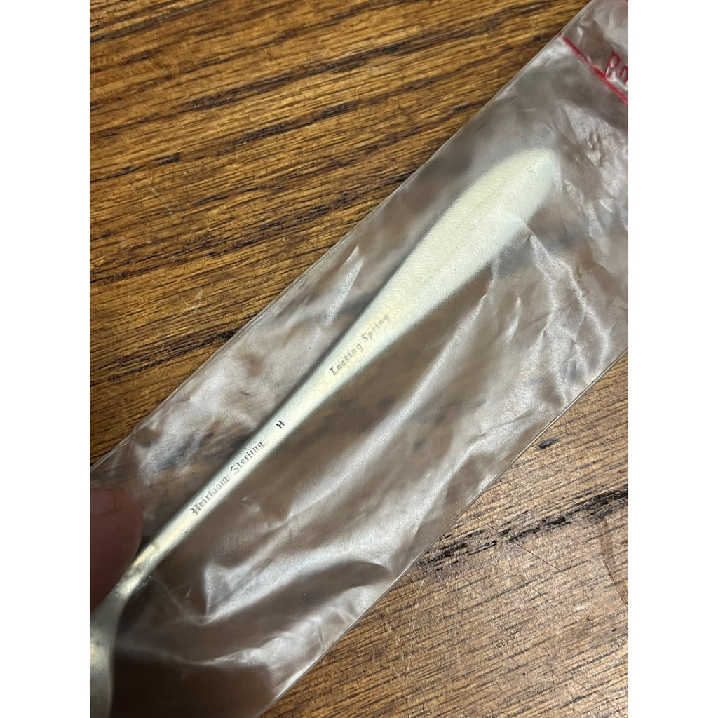 Vintage ONEIDA HEIRLOOM STERLING - LASTING SPRING 6-1/8" Tea Spoon NEW in Bag