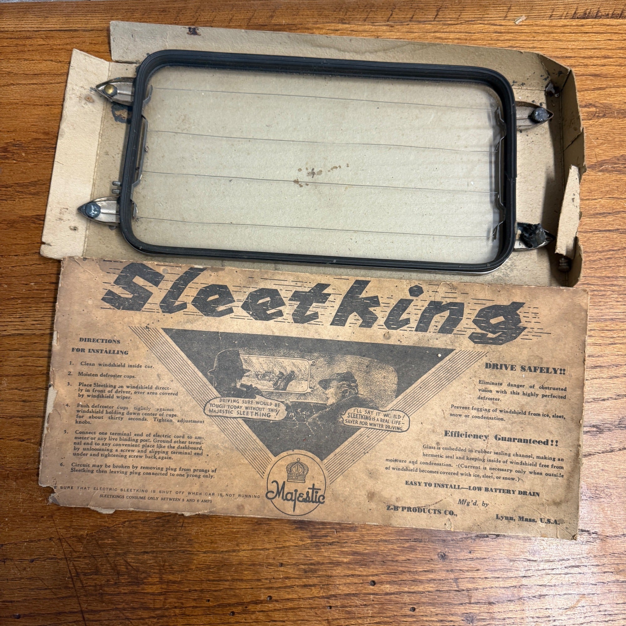 Vintager 1930s Ford Automobile Car Aftermarket "Sleet King" Defroster Accessory