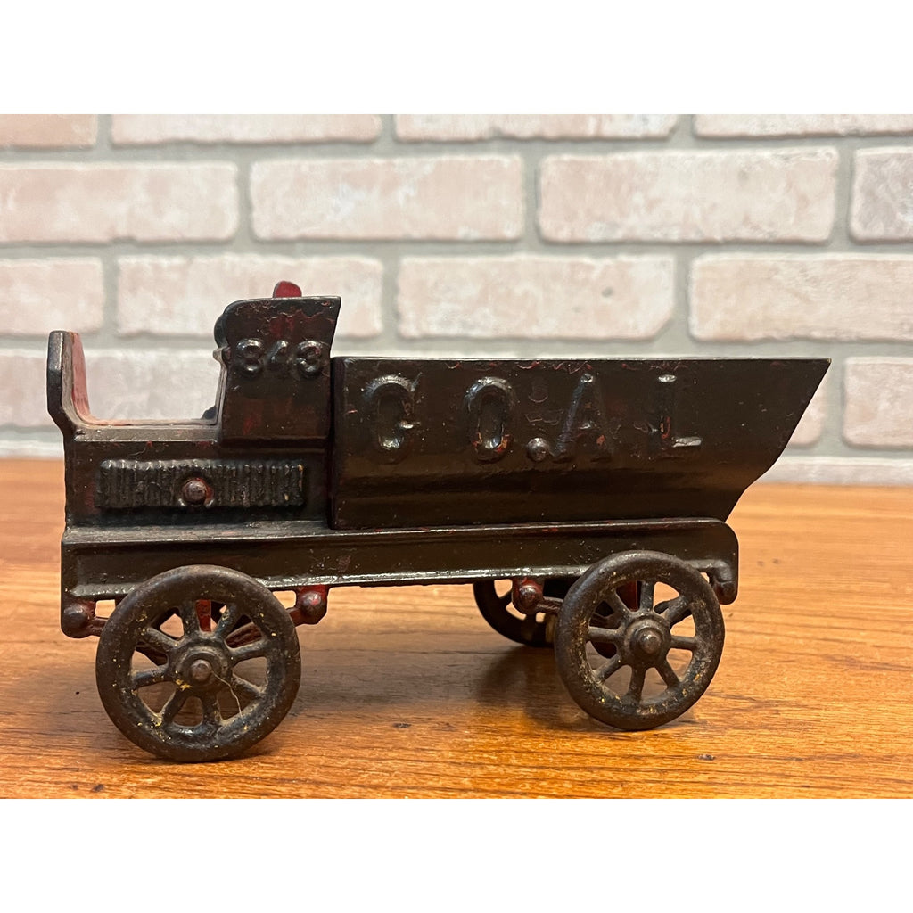 Antique Kenton Cast Iron "Coal" Dump Truck Toy #843 - As-Is