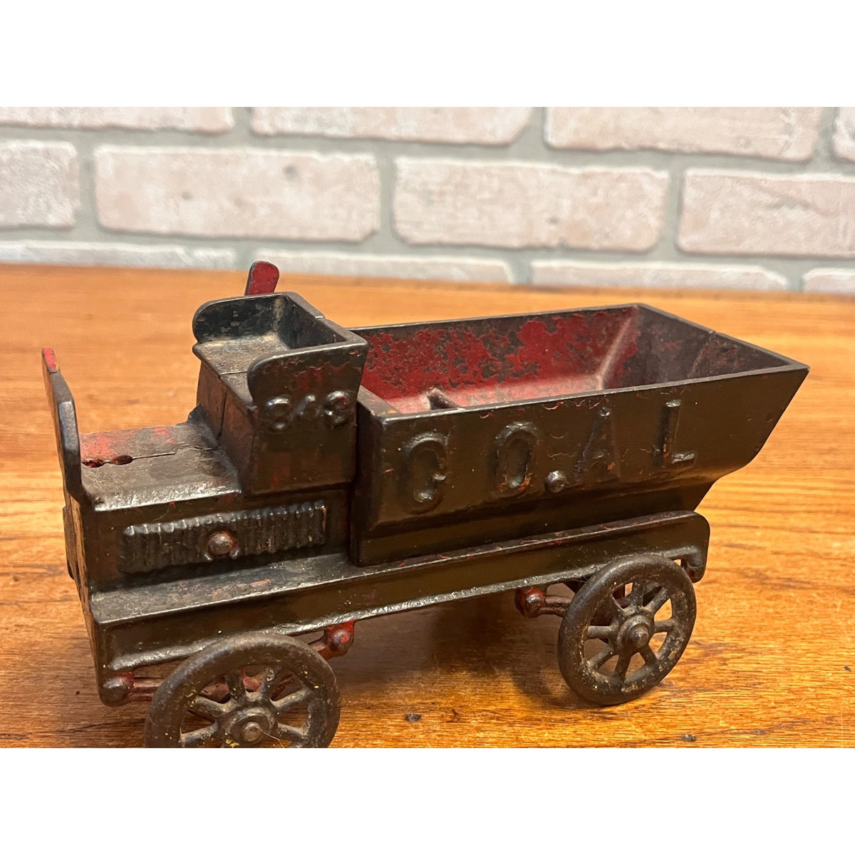 Antique Kenton Cast Iron "Coal" Dump Truck Toy #843 - As-Is