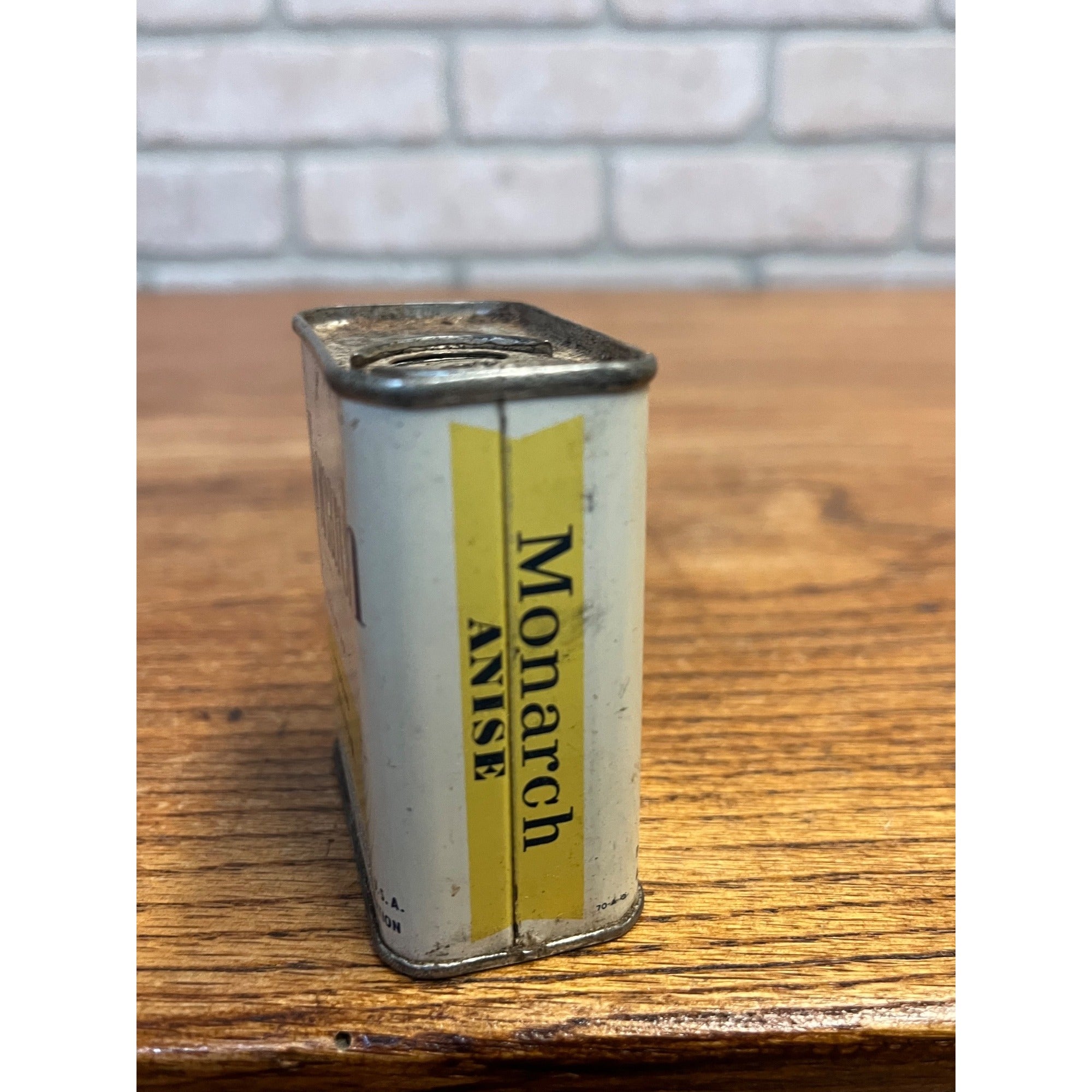 Vintage Monarch Anise Spice Tin, Reid Murdoch Co. Chicago Advertising Can