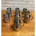 Vintage 1960s Old Hall Stainless PINT Tankards Mugs MCM Robert Welch Set 10