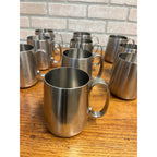 Vintage 1960s Old Hall Stainless PINT Tankards Mugs MCM Robert Welch Set 10