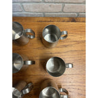 Vintage 1960s Old Hall Stainless PINT Tankards Mugs MCM Robert Welch Set 10