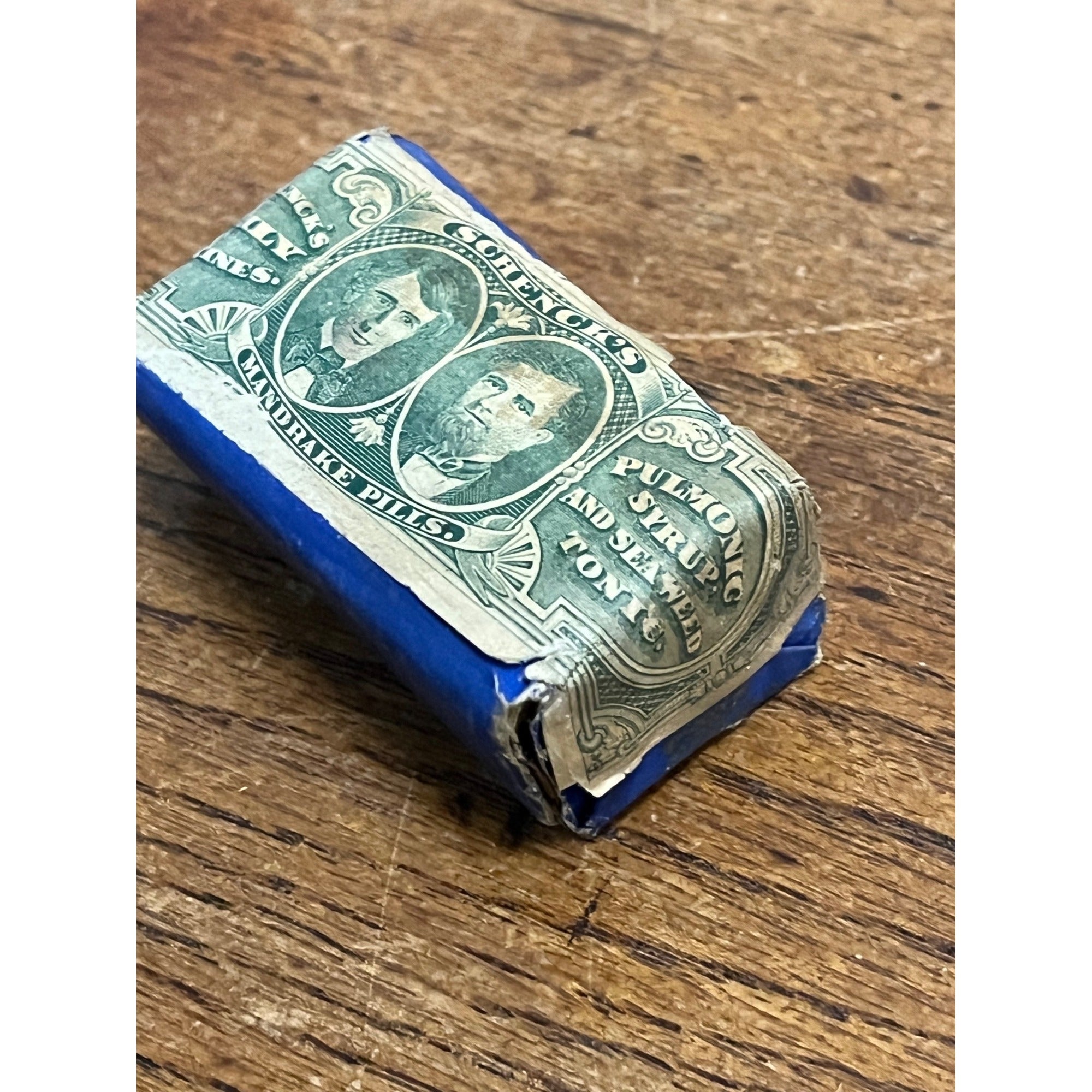 Schenck's Mandrake pills Quack Medicine 1800's sealed with revenue stamp