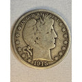 1915-D Barber Half Dollar Silver Coin