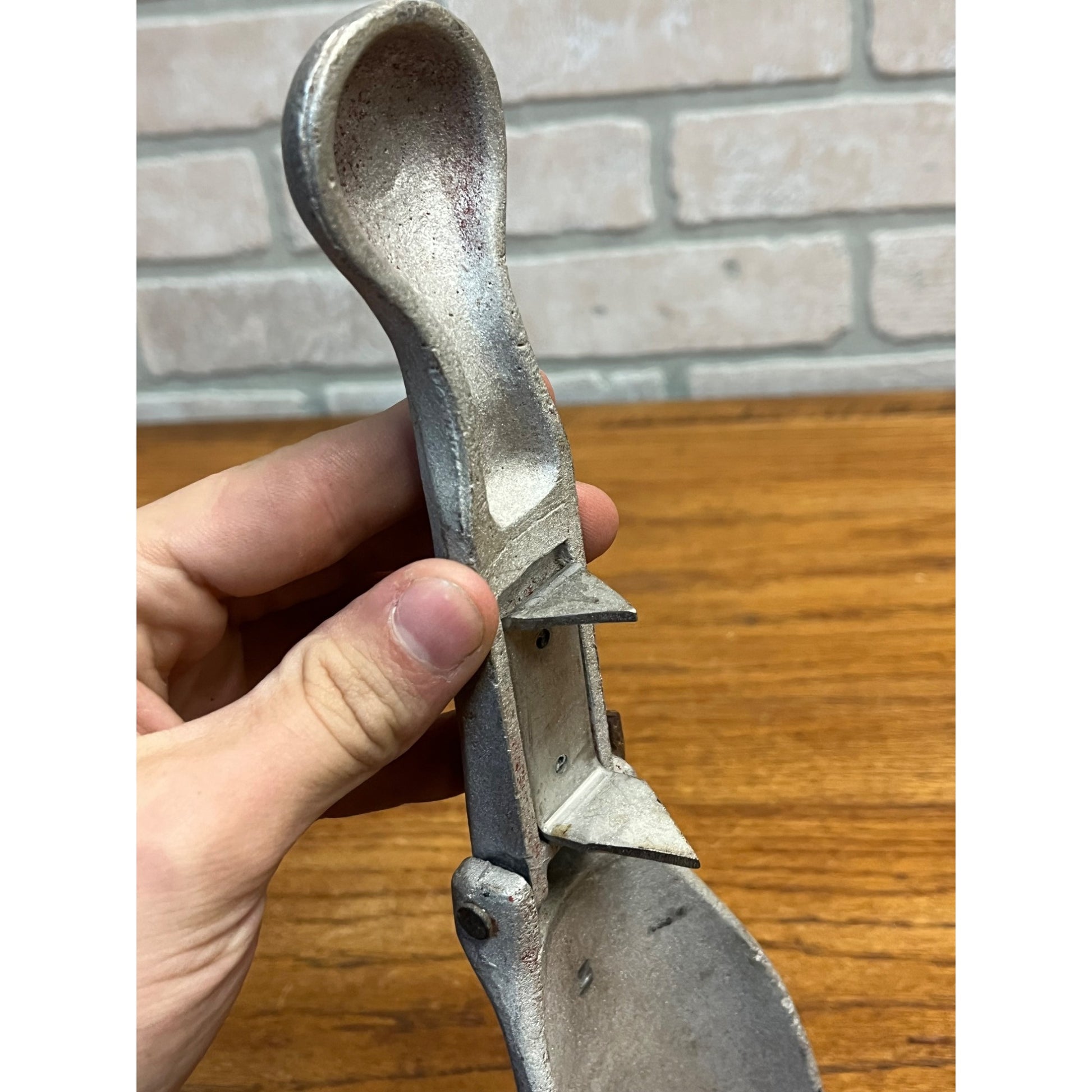 RARE Vintage Blatz Milwaukee Beer Advertising Cast Aluminum Flat Top Can Opener