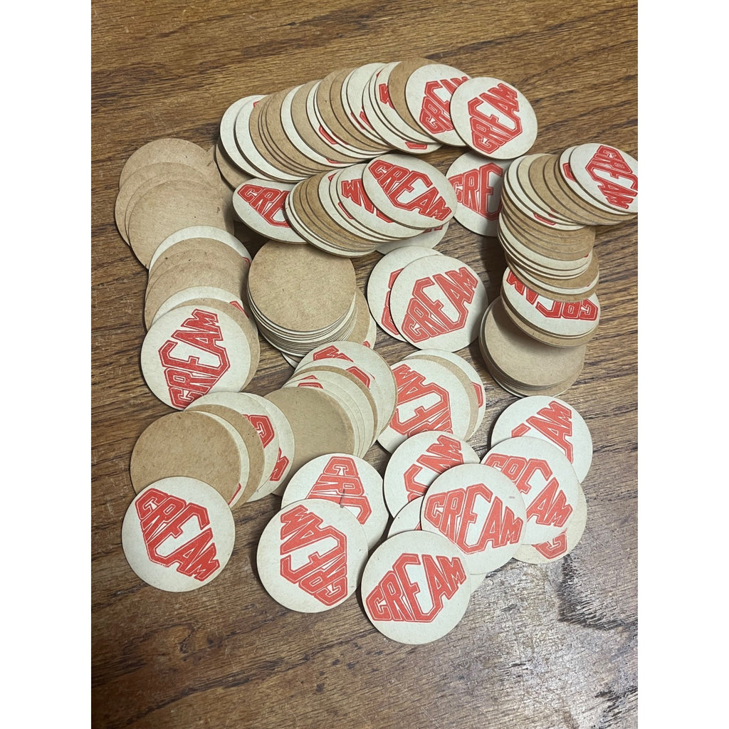Vintage HUGE LOT Milk Bottle Caps Covers "CREAM" 1-5/8" Dia