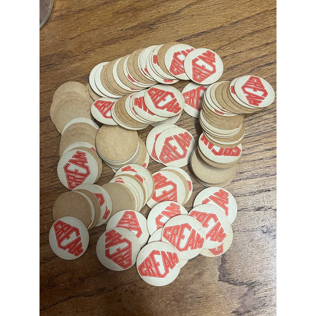Vintage HUGE LOT Milk Bottle Caps Covers "CREAM" 1-5/8" Dia