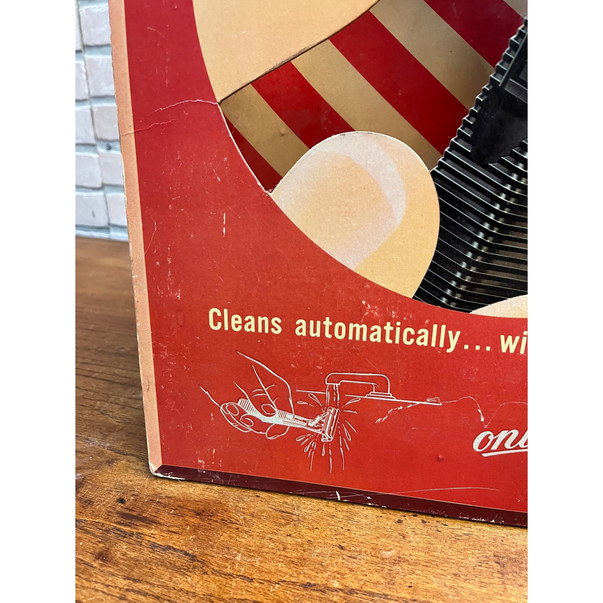 Vintage EverSharp Schick Injector Safety Razor Advertising Store Display Sign