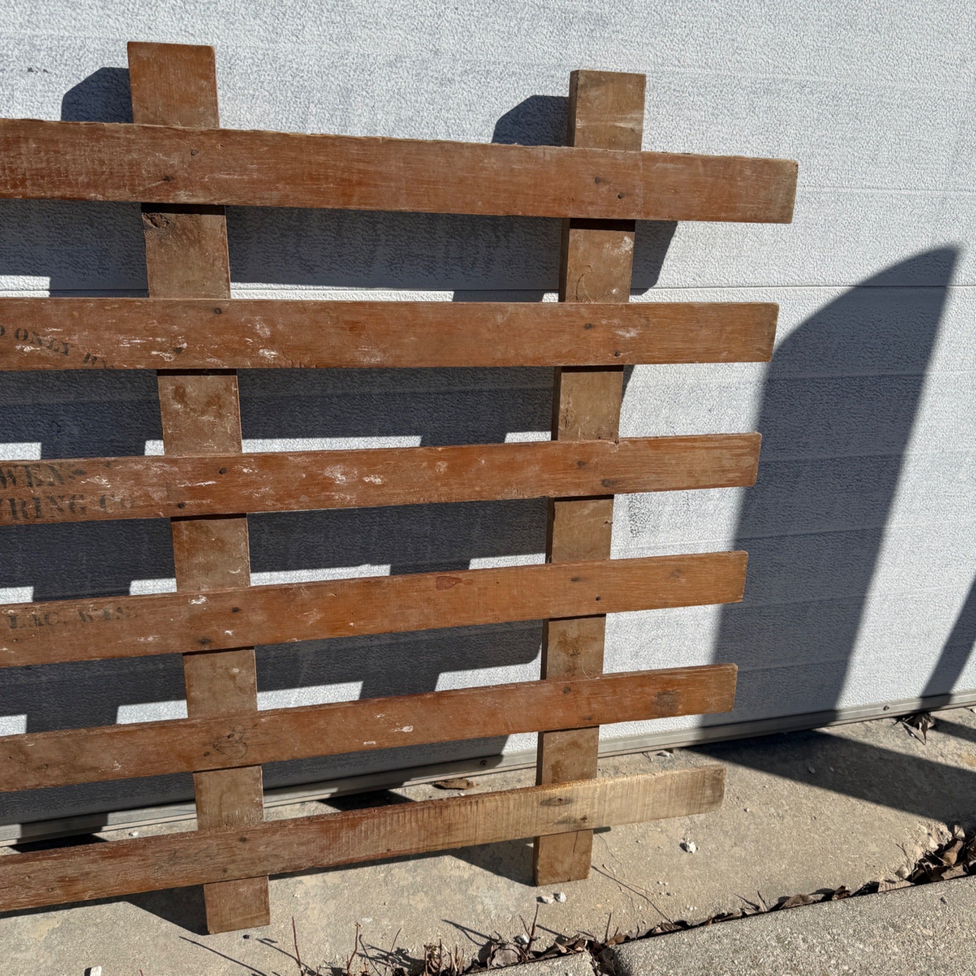 Antique Bowen Manufacturing Co. (Fond du Lac Wis) Wooden Panel