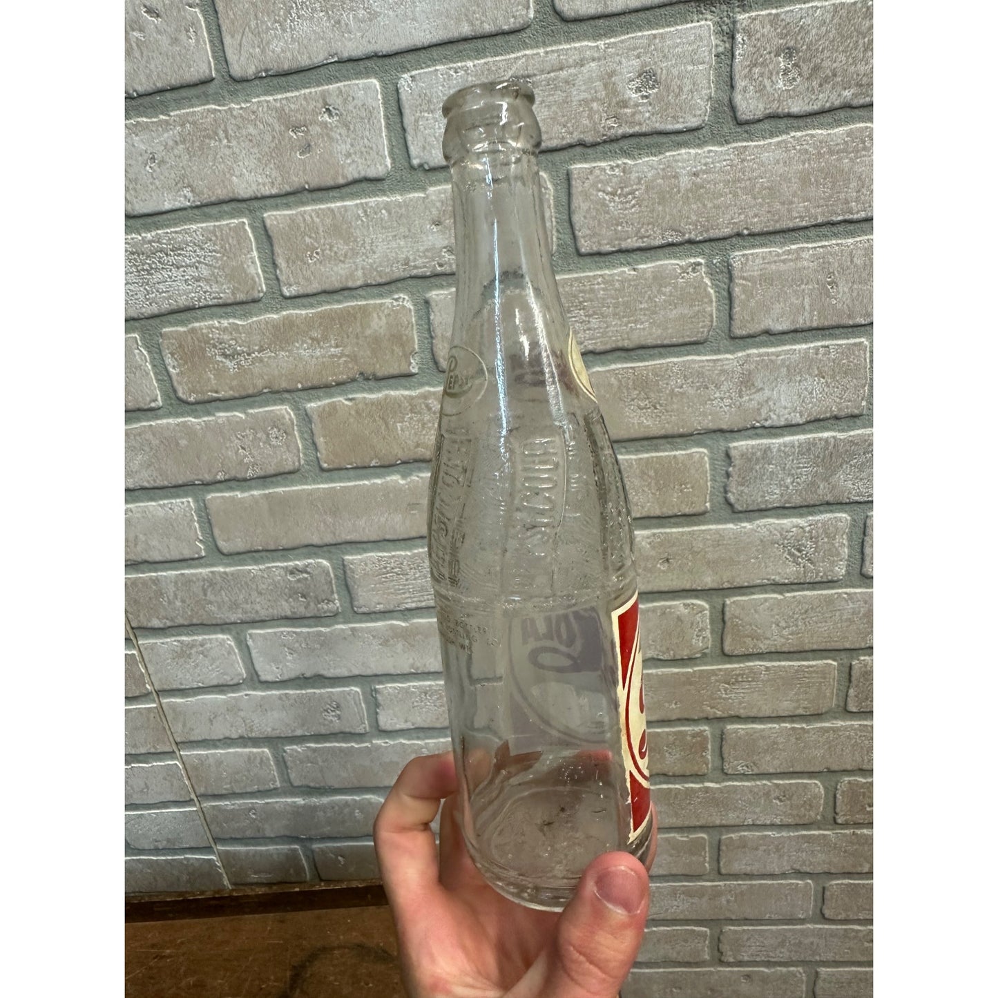 Vintage Pepsi Cola ACl Soda Glass Pop Bottle Oshkosh Wis 12oz Empty