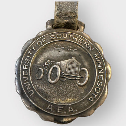 RARE Vintage 1920s University of Southern Minnesota Racing Car Watch Fob A.E.A