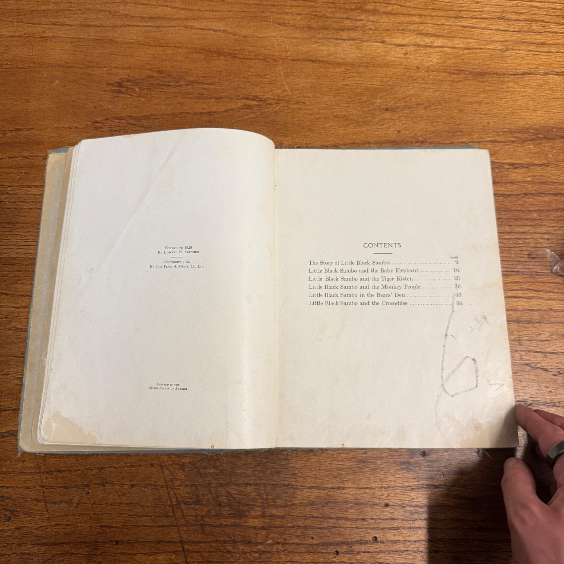 Antique The Little Black Sambo Story Book by Bannerman 1930/1935