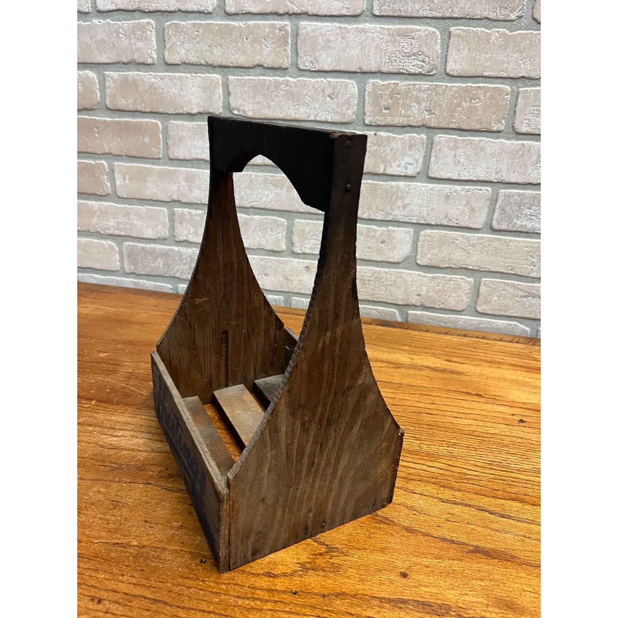 RARE Vintage 1940s Hustings Sodas Milwaukee Wis 6-Pack Bottle Carrier Wisconsin