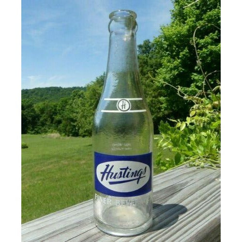 RARE Vintage 1940s Hustings Sodas Milwaukee Wis 6-Pack Bottle Carrier Wisconsin