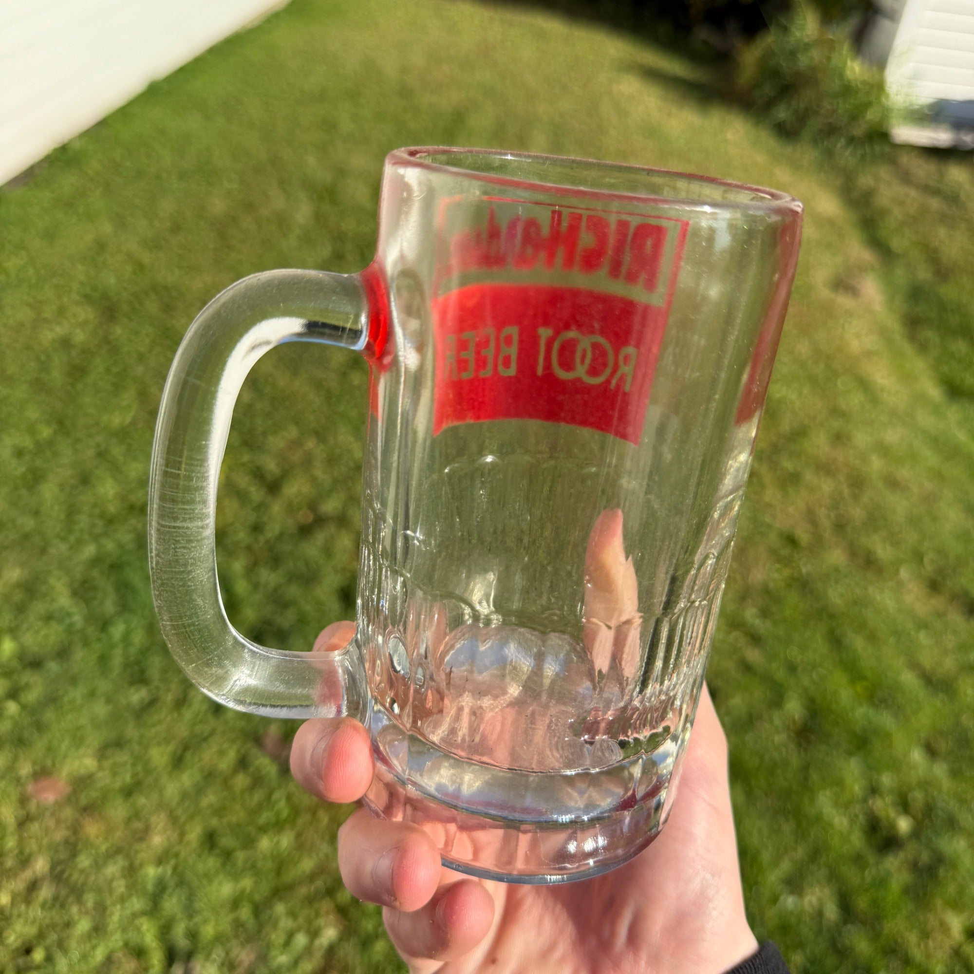Richardson Root Beer Glass Mug ACL Heavy Mug Soda Advertising