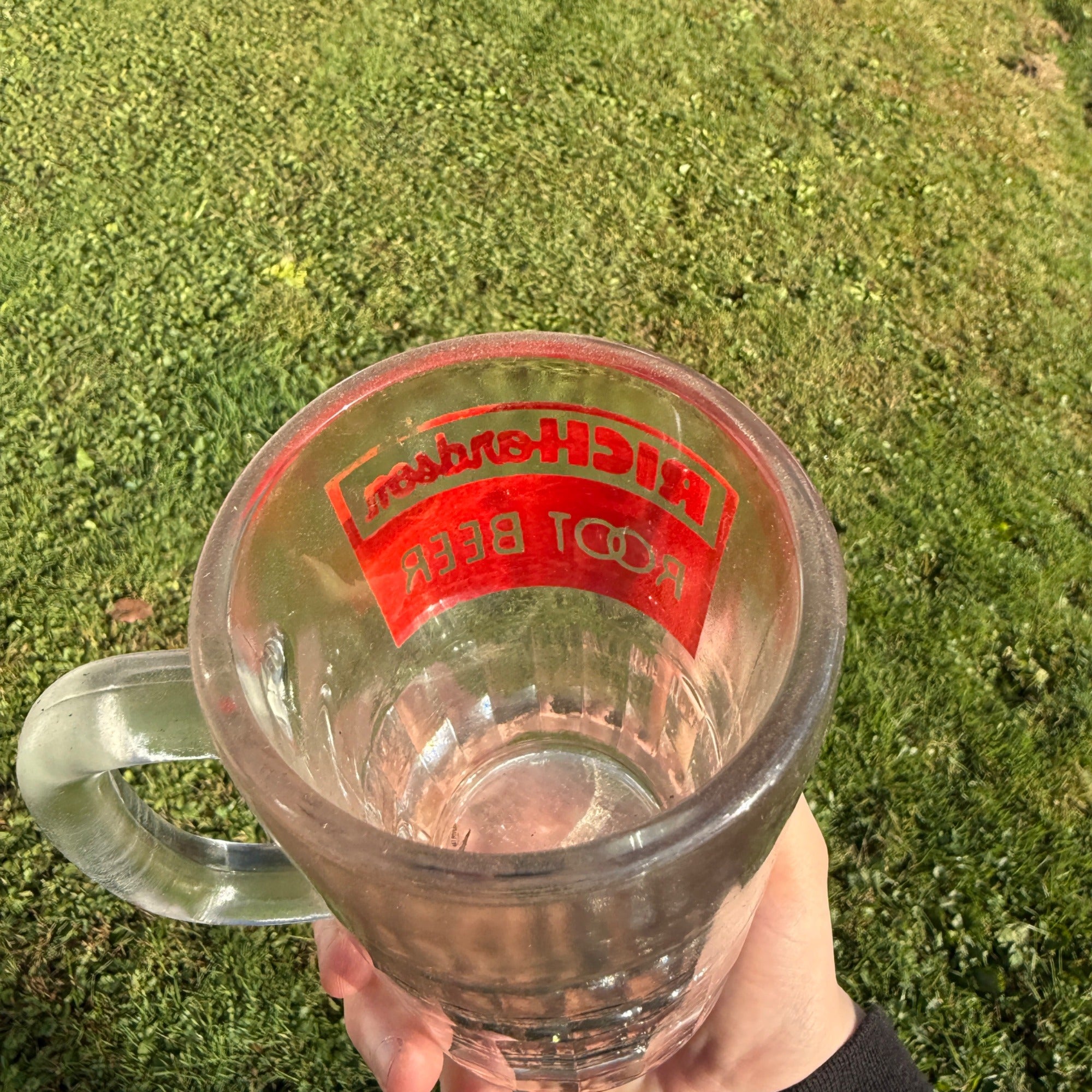Richardson Root Beer Glass Mug ACL Heavy Mug Soda Advertising