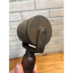 Antique Vintage Wooden Handled Pressure Roller - Leather Pressing / Gluing Tool