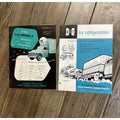 Vintage 1950s Dromgold & Glenn D&G Coldmobile Refrigeration Trucks Advertising