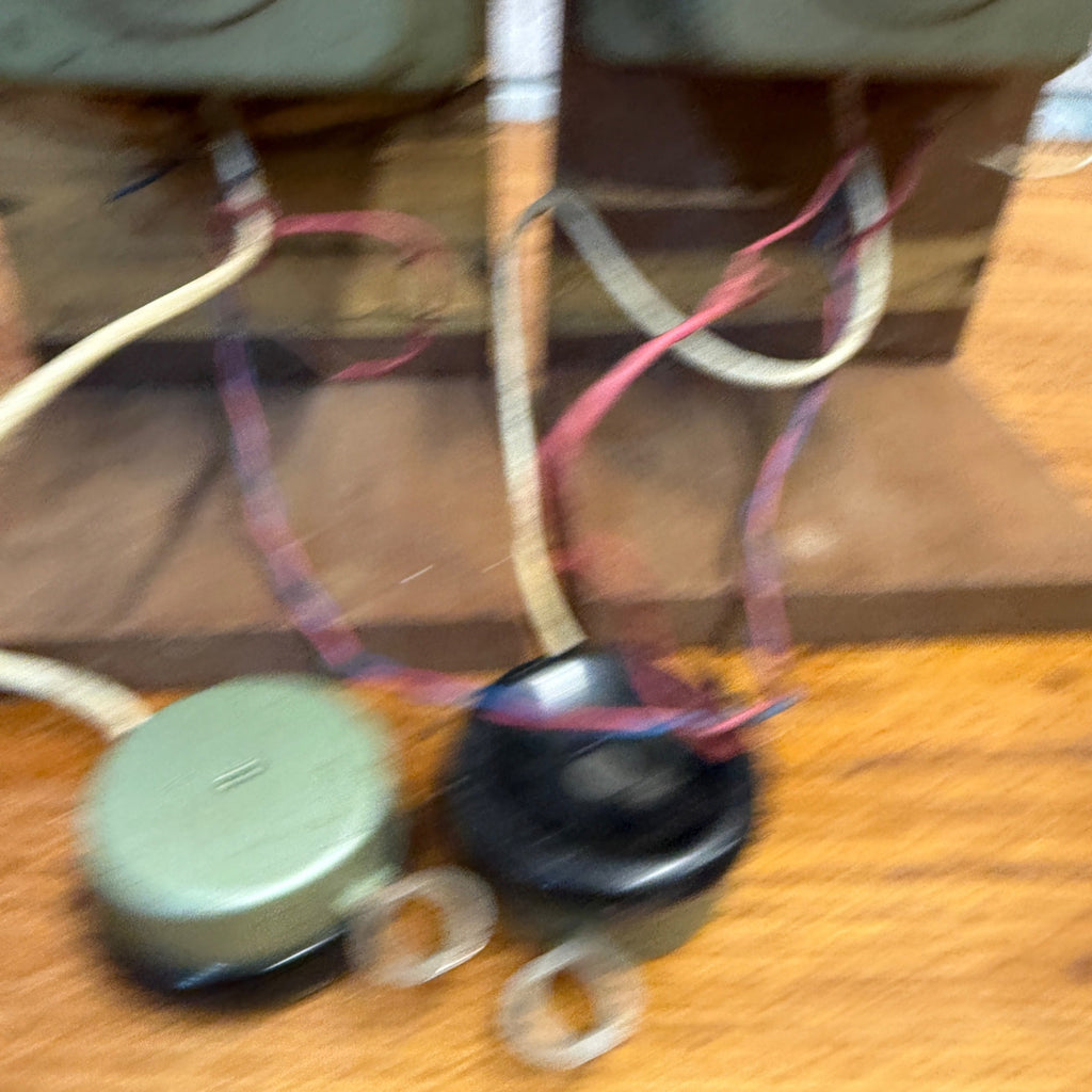 Pair Vintage Green Connecticut Elec. Wall Telephone Intercom Phone