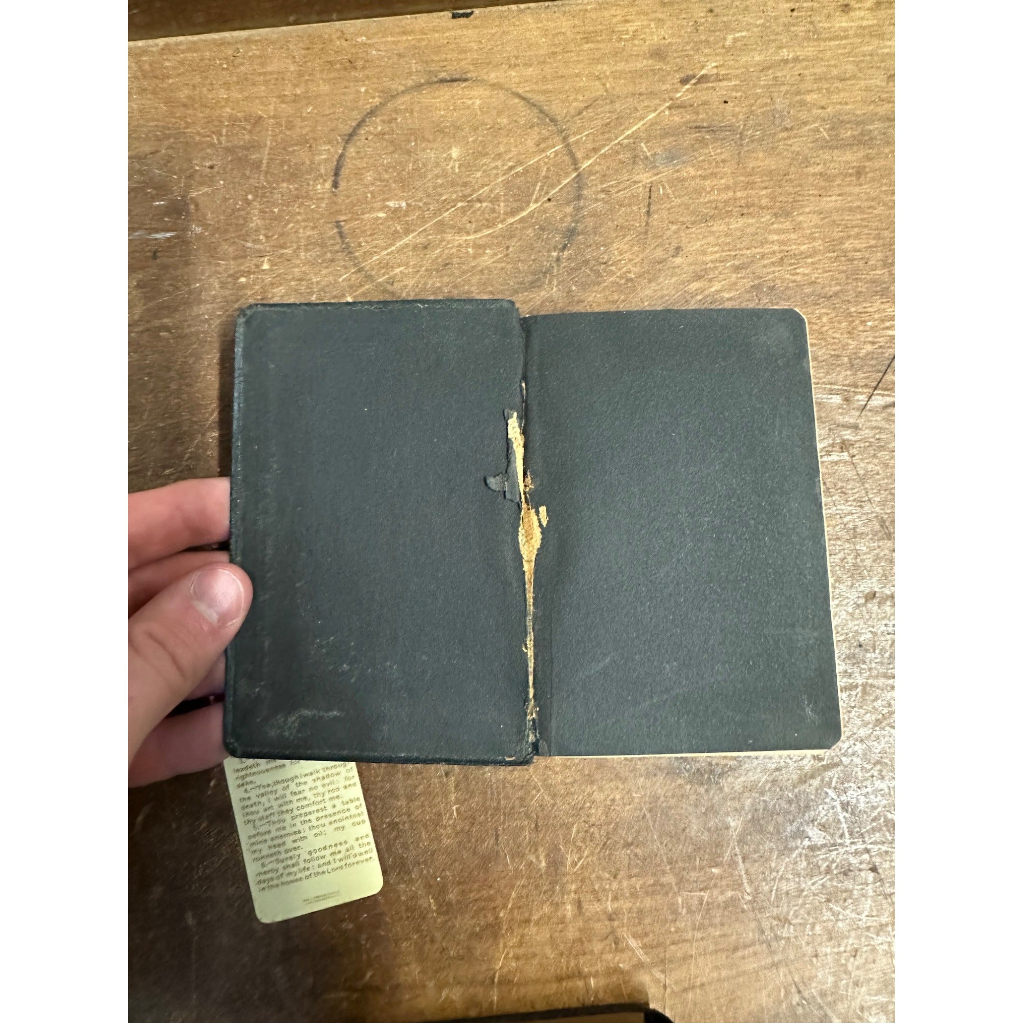 Vintage 1900s New Testament Holy Bible + German Song Book Leather Bound