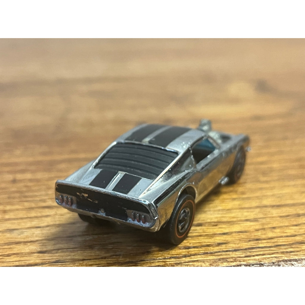 Vintage Hot Wheels Redline 1970 Mustang Boss Hoss Chrome - Very Good