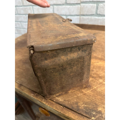 Antique Fordson Steel Embossed Tractor Storage Tool Box - NO Latch