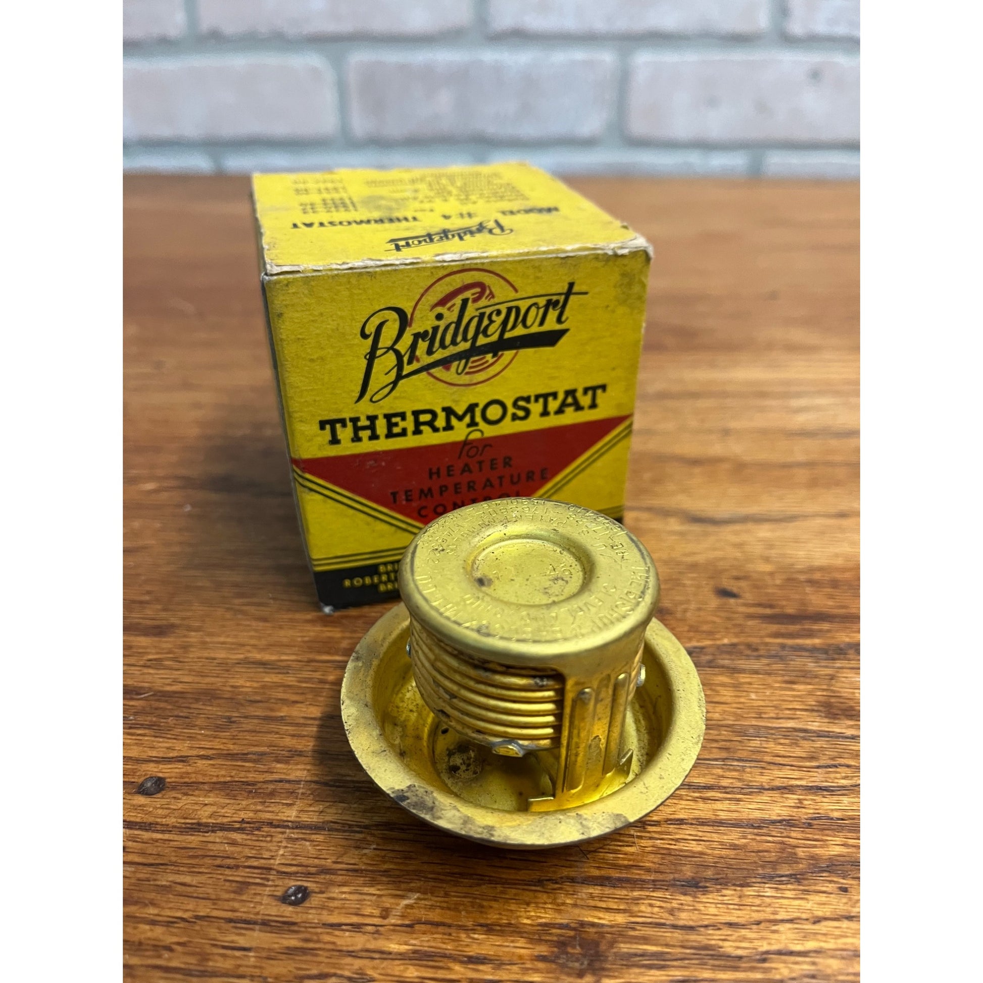 Vintage Bridgeport Auto Thermostat Model #4 Studebaker Desoto Plymouth ++