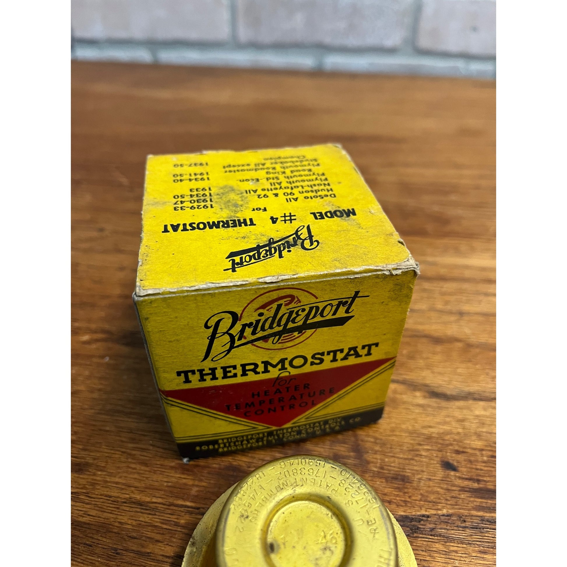 Vintage Bridgeport Auto Thermostat Model #4 Studebaker Desoto Plymouth ++