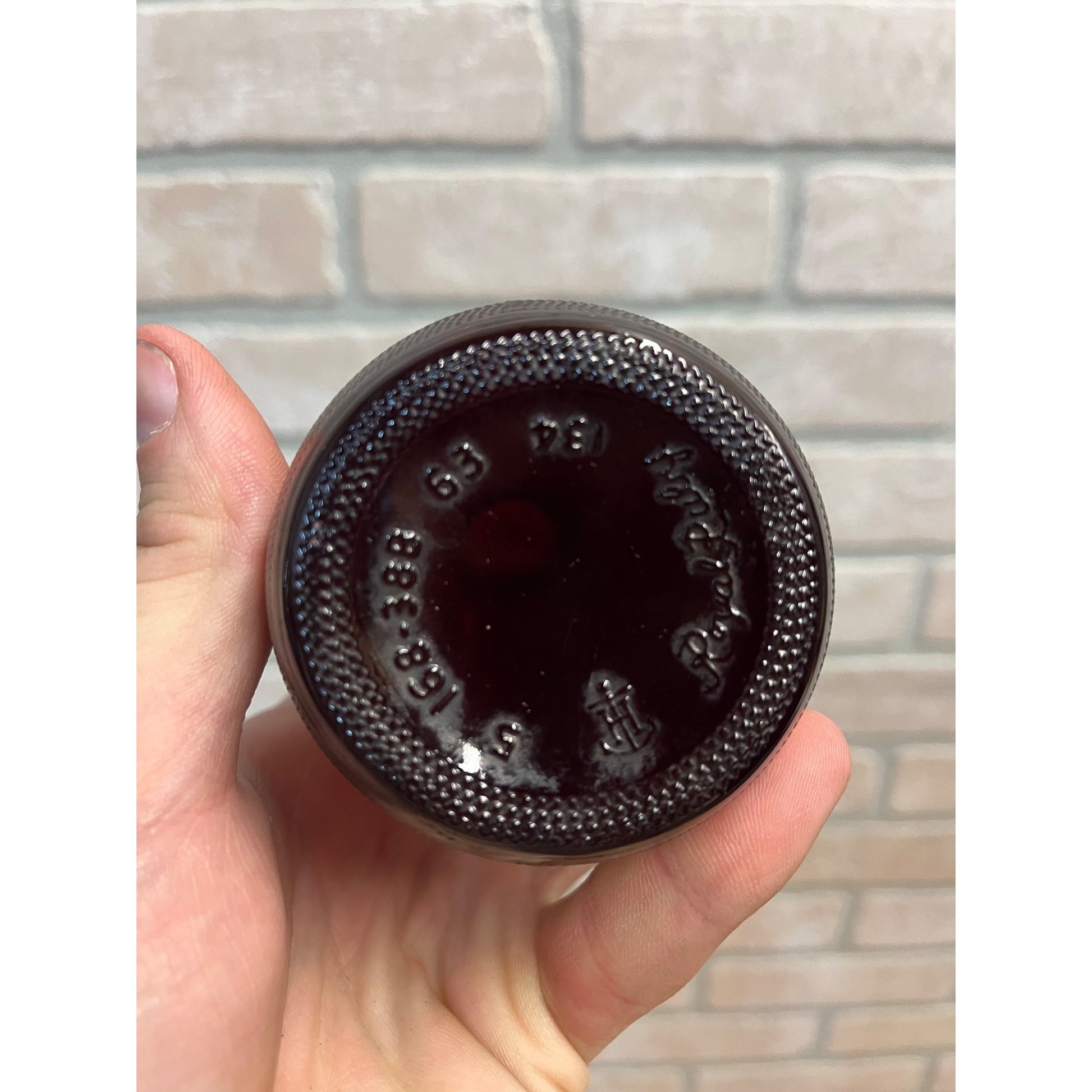 Vintage Royal Ruby Red Schlitz Beer Bottle Anchor Glass 1963 w/ Label Cone Top