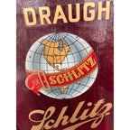 RARE Vintage Schlitz Beer Pre-Prohibition Reverse Painted Glass Framed Sign ROG