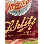 RARE Vintage Schlitz Beer Pre-Prohibition Reverse Painted Glass Framed Sign ROG