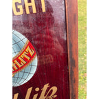 RARE Vintage Schlitz Beer Pre-Prohibition Reverse Painted Glass Framed Sign ROG