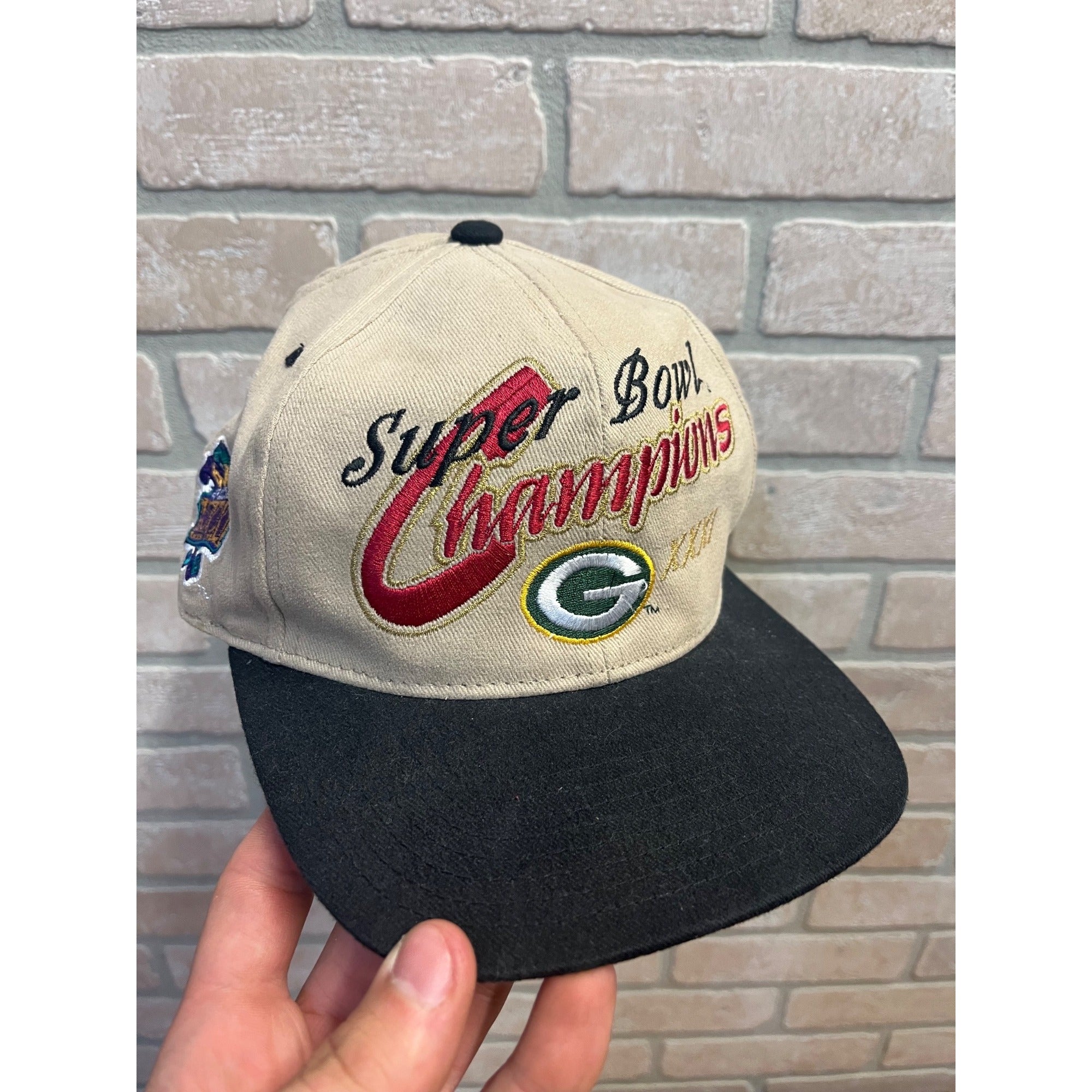 Green Bay Packers Super Bowl XXXI Champions Hat Cap Snapback Patch Vintage