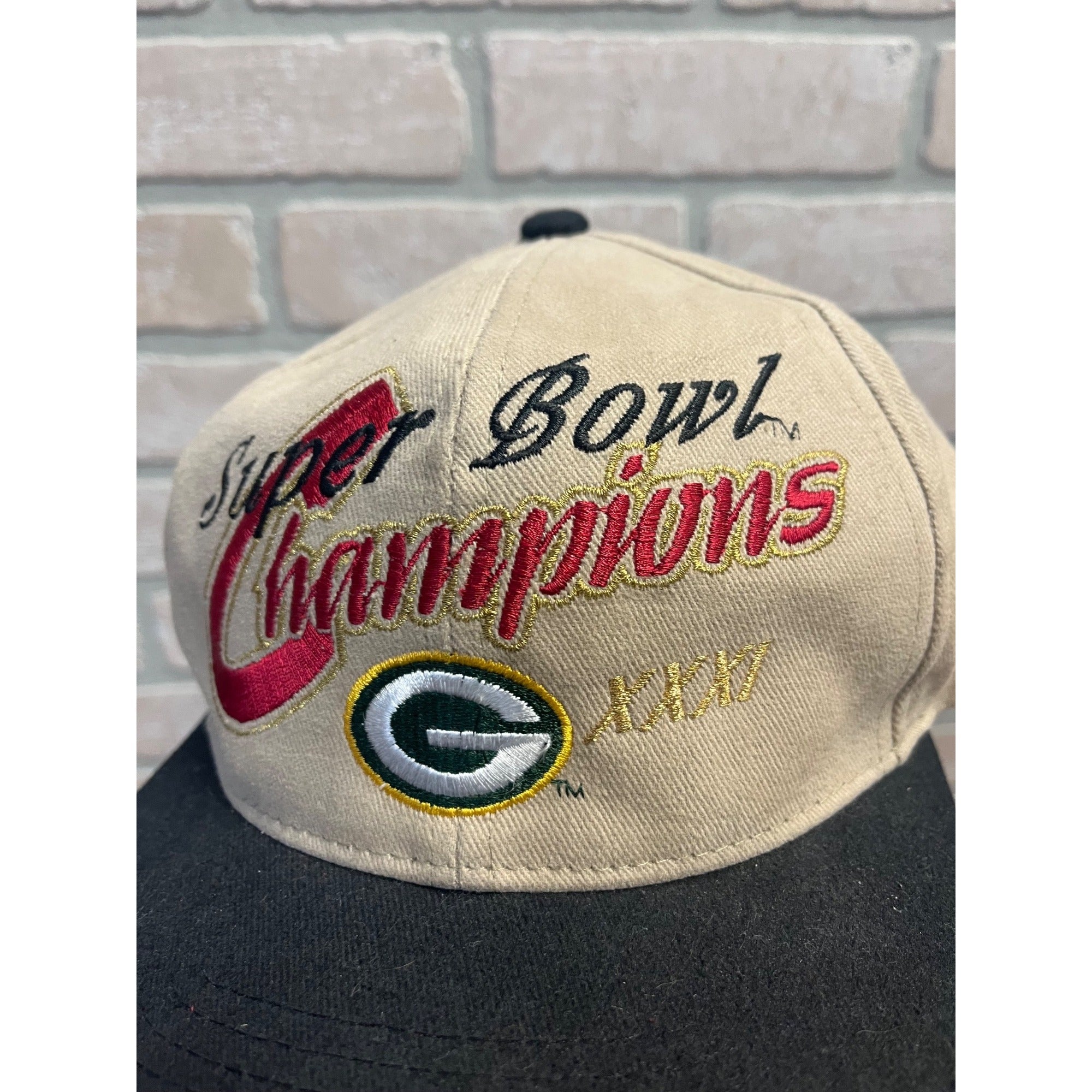 Green Bay Packers Super Bowl XXXI Champions Hat Cap Snapback Patch Vintage