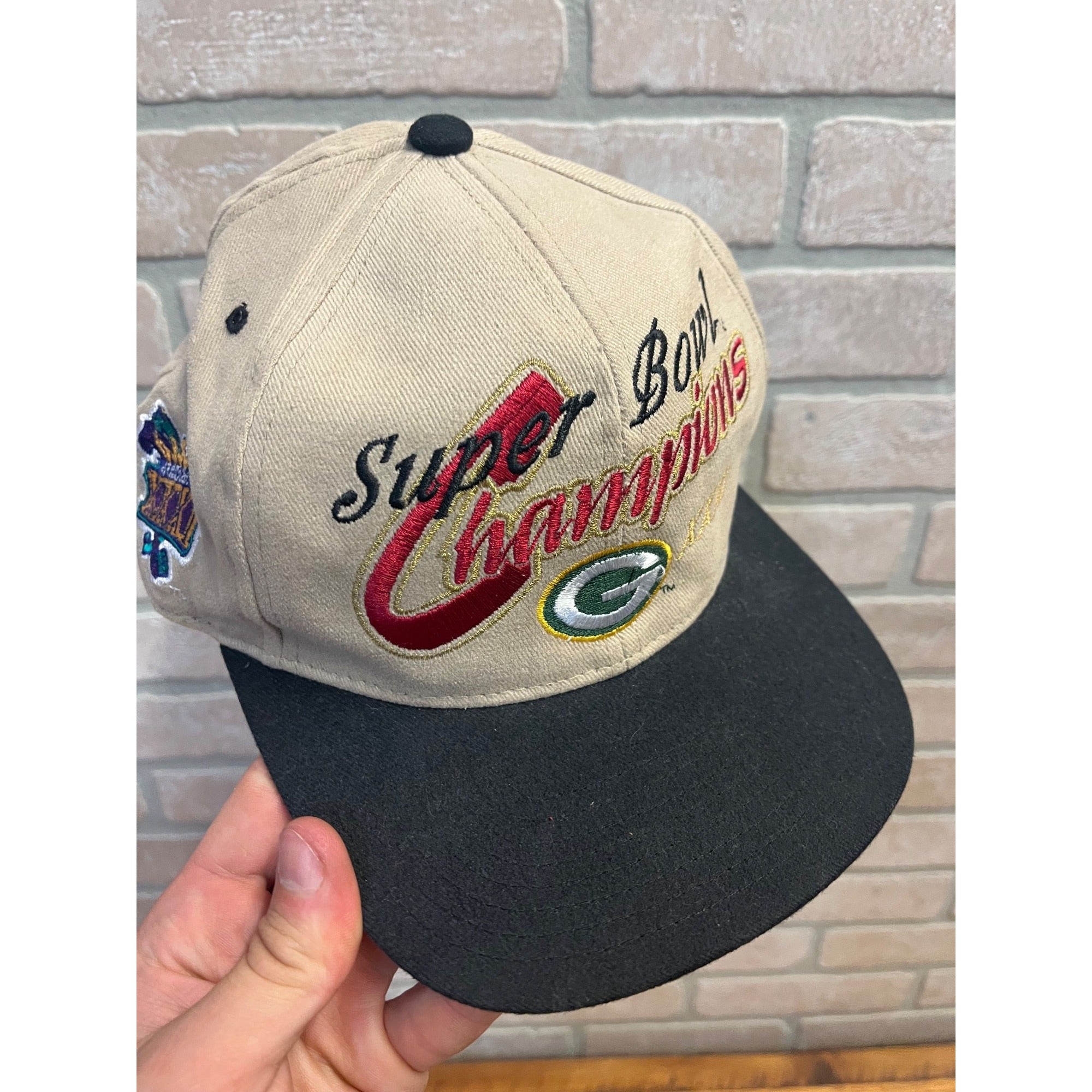 Green Bay Packers Super Bowl XXXI Champions Hat Cap Snapback Patch Vintage