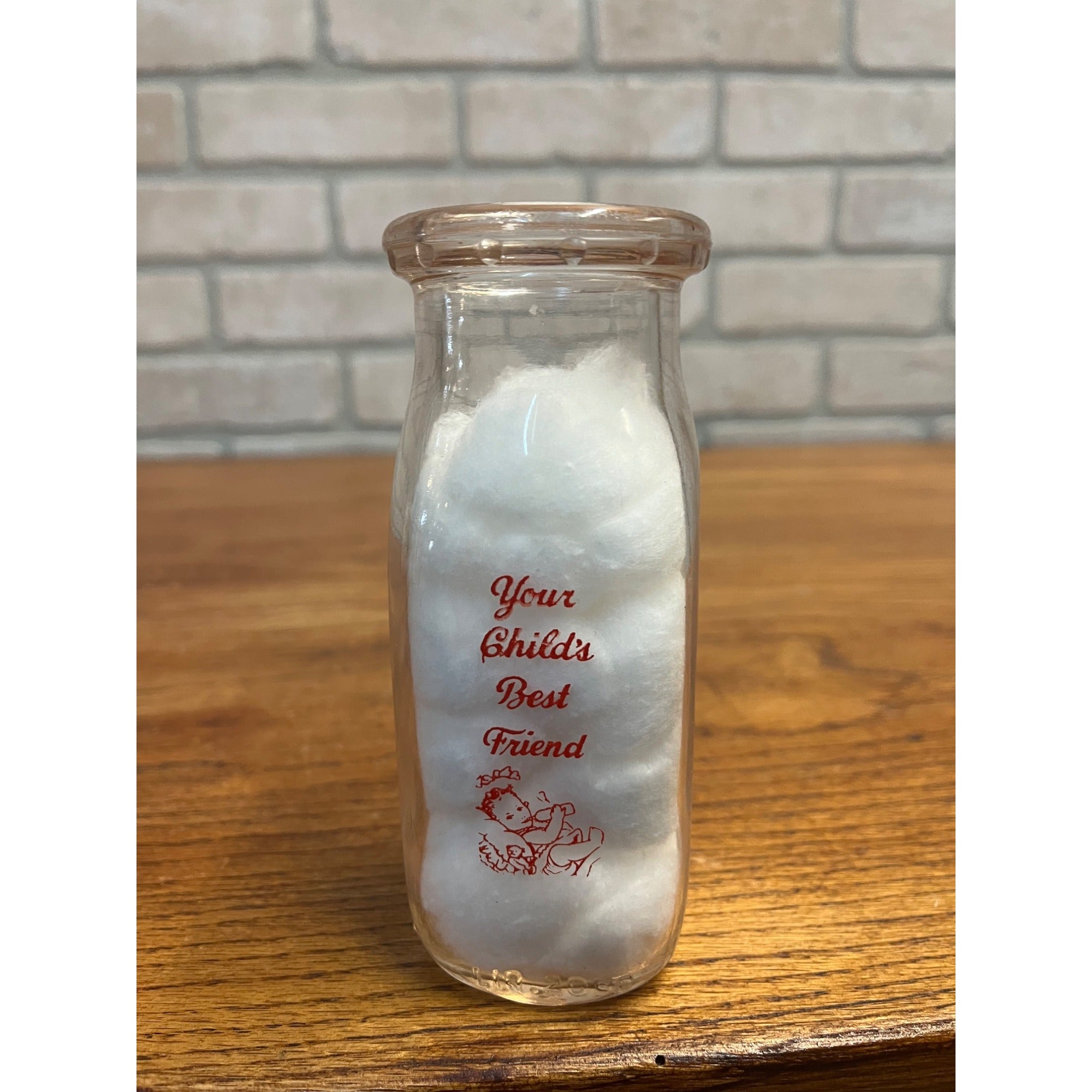 Vintage Barton Dairy Wisconsin WI Wis ACL HALF PINT Milk Bottle RARE