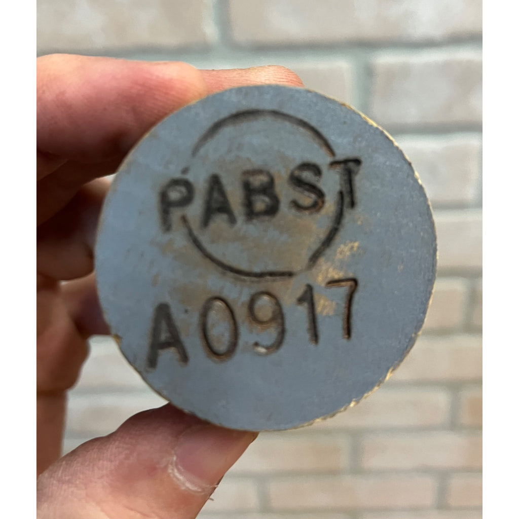 Vintage Pre-Prohibition Pabst Blue Ribbon Beer Barrel Keg Stopper Bung -- Blue