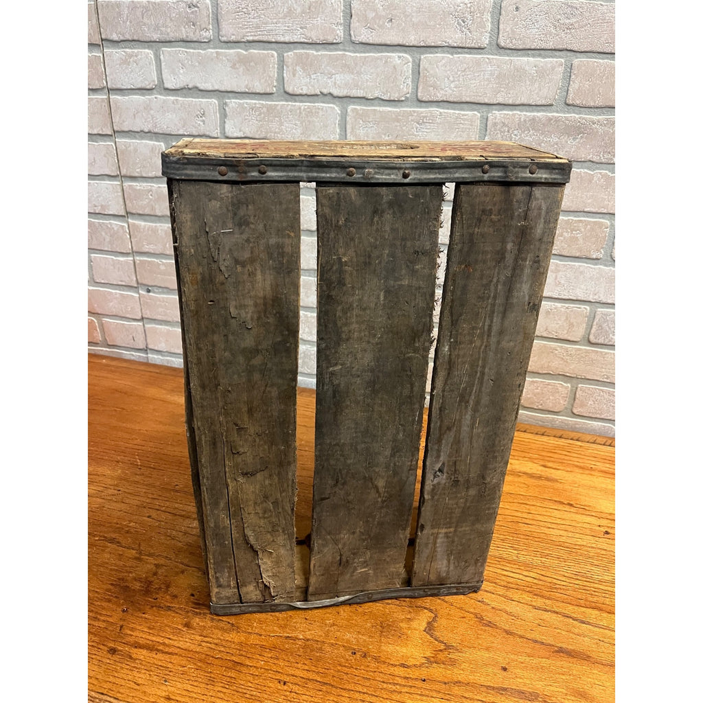 Vintage Pepsi Cola Wooden Soda Crate Bottle Carrier Case for 24 Bottles Red